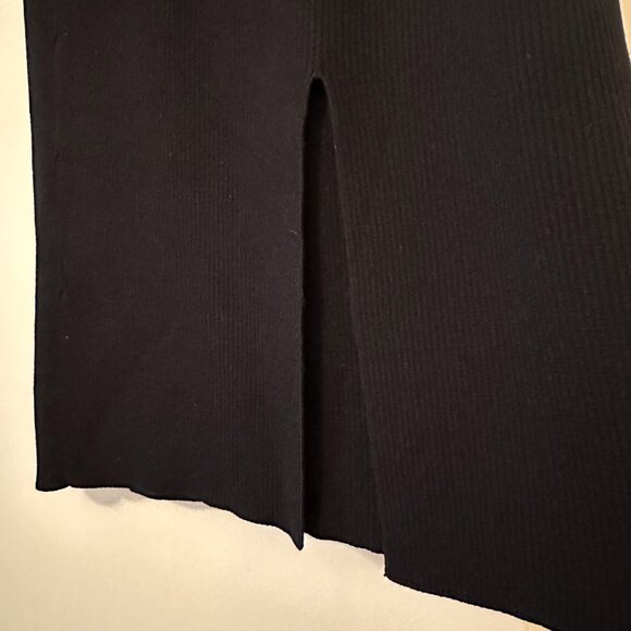 lulus Seasonal Fave Black Ribbed Knit Midi Sweater Skirt - Picture 5 of 6